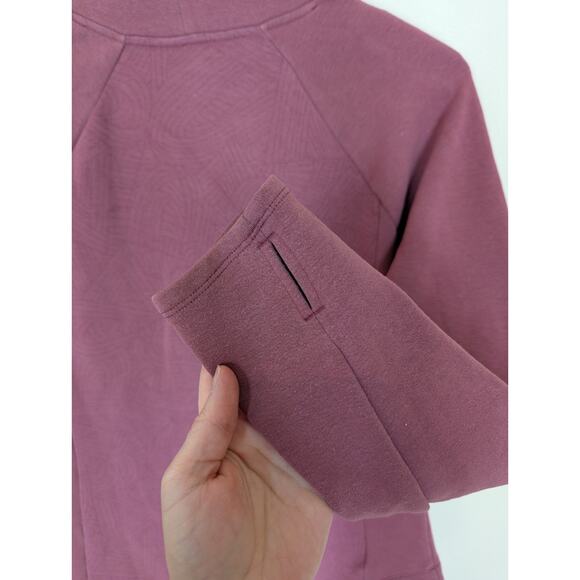 Title Nine Pullover Womens Medium Most Wanted Happy Trails Zip Pocket Thumbholes - Picture 5 of 10